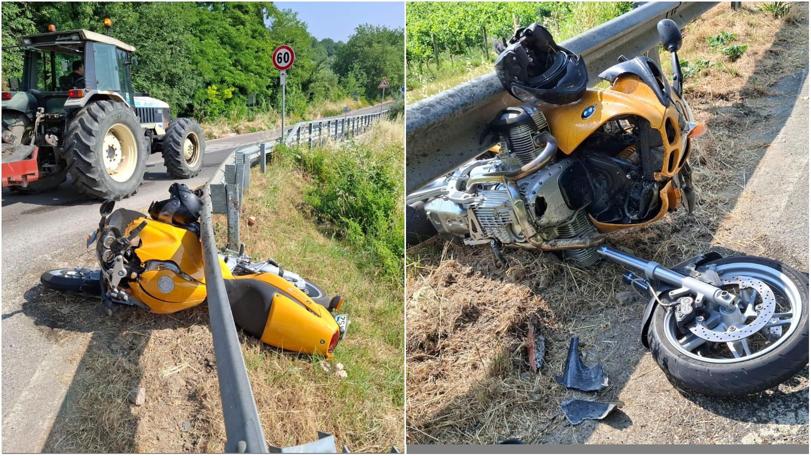 Pauroso incidente, motociclista miracolato: scattano i soccorsi. Il mezzo distrutto Pauroso incidente, motociclista miracolato: scattano i soccorsi. Il mezzo distrutto