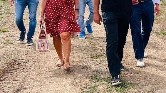 Il sopralluogo della giunta