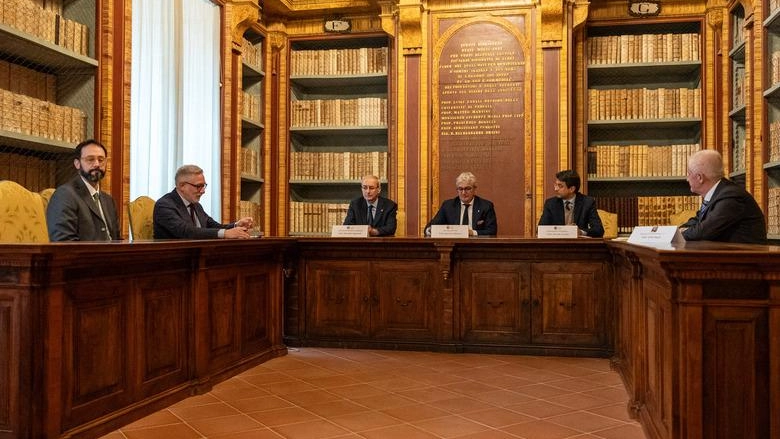 La cerimonia all’Università di Perugia La cerimonia all’Università di Perugia