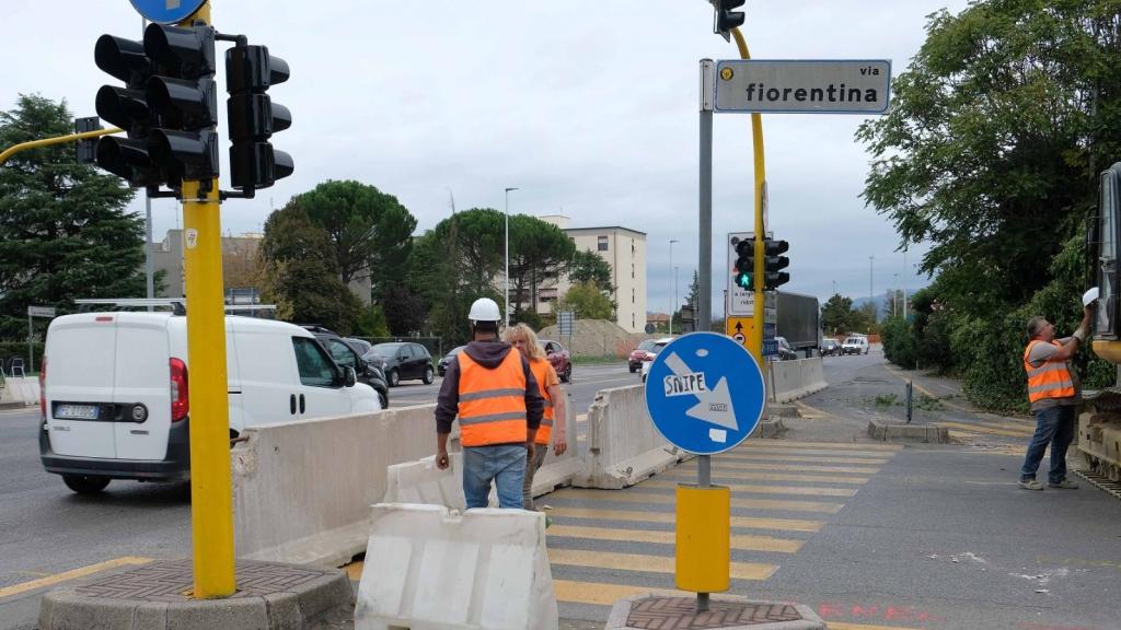 Area cantiere via Fiorentina: modifiche alla circolazione