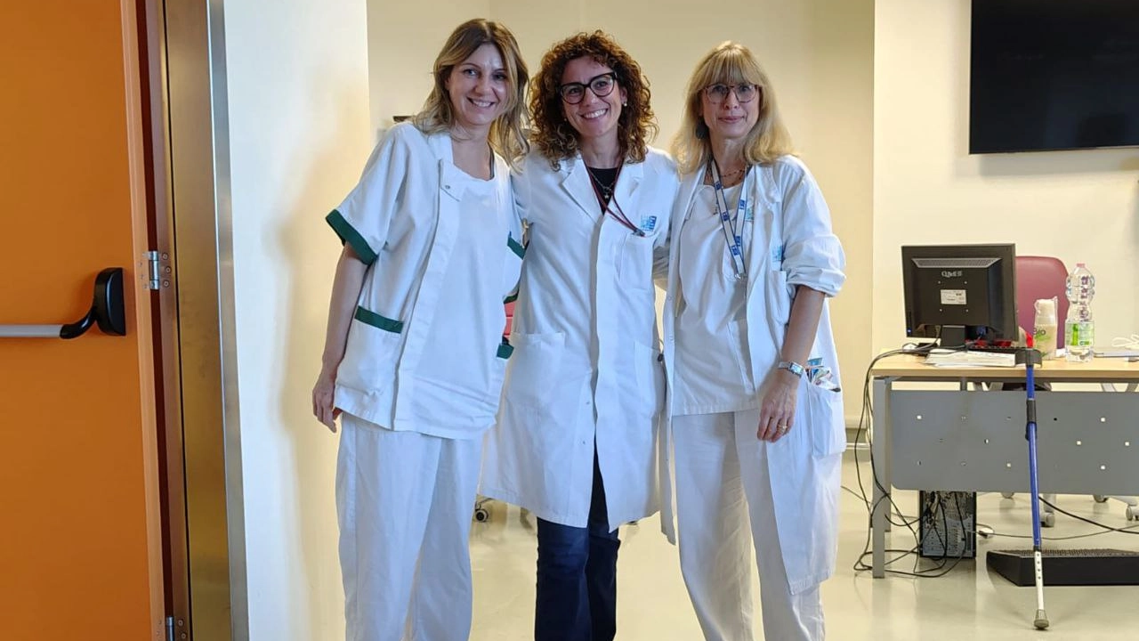 I medici Martina Giuntini e Stefania Salvetti e l’infermiera Sonia Salvestrini che hanno gestito l’attività al San Luca