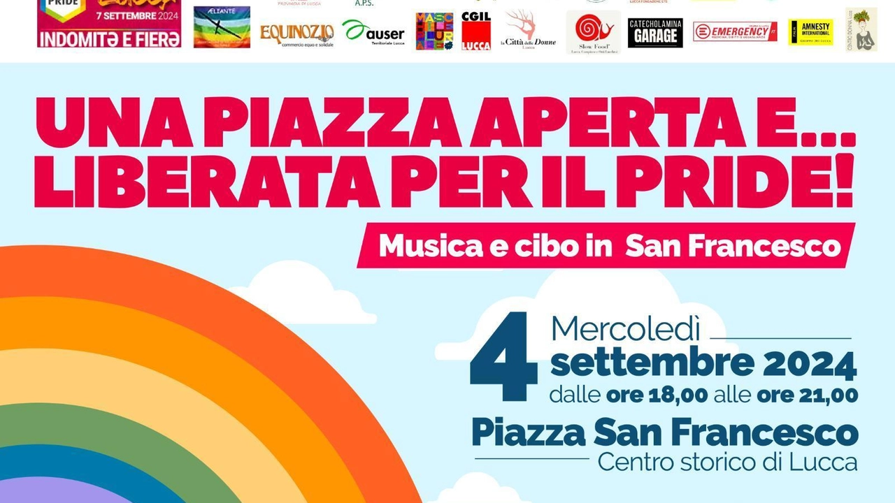 Il volantino della festa di piazza San Francesco con i loghi delle venti associazioni che hanno promosso l’evento Il volantino della festa di piazza San Francesco con i loghi delle venti associazioni che hanno promosso l’evento