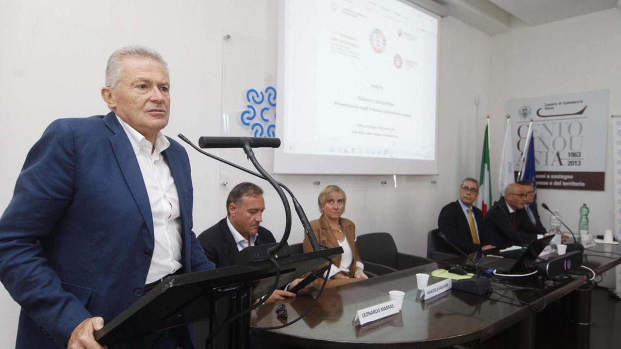 Massimo Guasconi, presidente della Camera di Commercio ha presentato la. Giornata dell’Economia con i dati del 2024 e quelli relativi ai primi tre mesi del 2025. Forti preoccupazioni per l’export Massimo Guasconi, presidente della Camera di Commercio ha presentato la. Giornata dell’Economia con i dati del 2024 e quelli relativi ai primi tre mesi del 2025. Forti preoccupazioni per l’export
