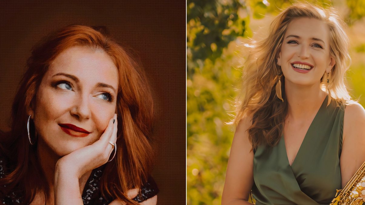 La cantante jazz versiliese Michela Lombardi e la polistrumentista. lucchese Ilaria Biagini,. protagoniste del concerto dell’Associazione Musicale Lucchese La cantante jazz versiliese Michela Lombardi e la polistrumentista. lucchese Ilaria Biagini,. protagoniste del concerto dell’Associazione Musicale Lucchese
