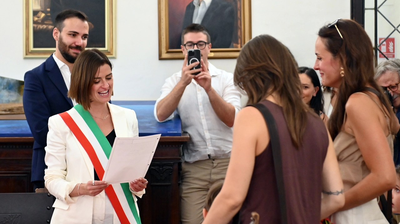 La cerimonia a Palazzo dei Priori (Foto Crocchioni)