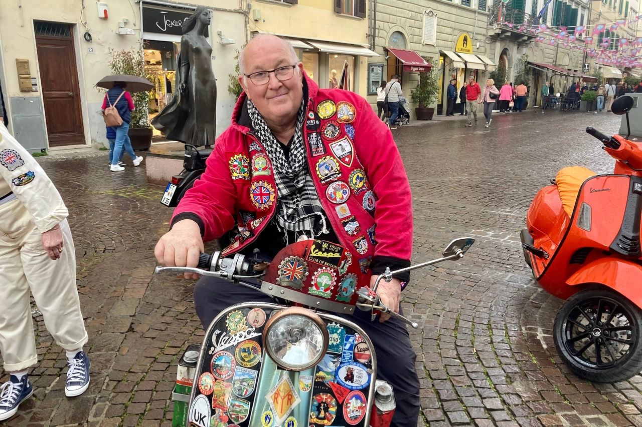 Un partecipante al Vespa World Days