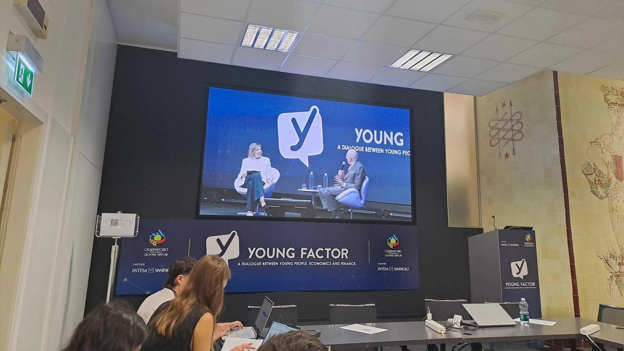A Palazzo Mezzanotte, studenti e banchieri discutono di economia e democrazia europea nella conferenza 'Young Factor 2025'. A Palazzo Mezzanotte, studenti e banchieri discutono di economia e democrazia europea nella conferenza 'Young Factor 2025'.
