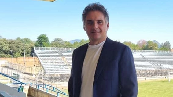 Il presidente biancazzurro Stefano Commini Il presidente biancazzurro Stefano Commini