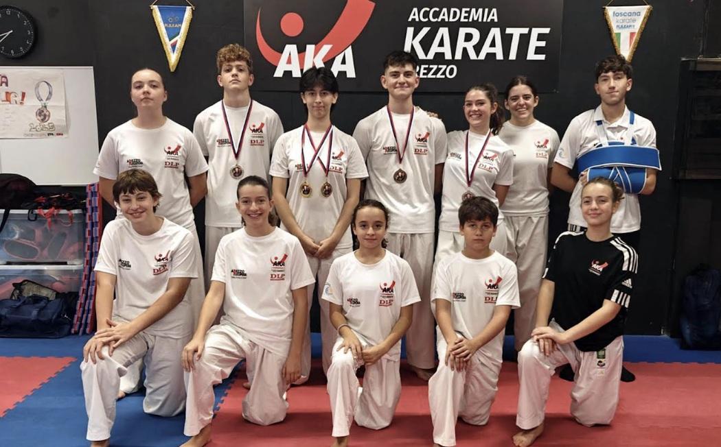 Cinque medaglie internazionali per l’A.K.A.   Accademia Karate Arezzo