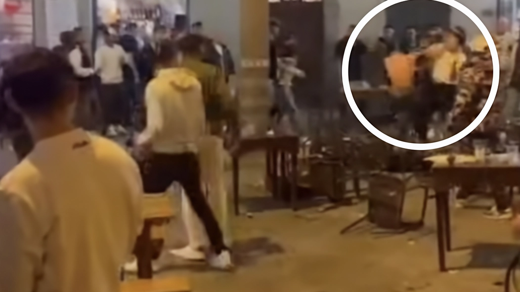 Un fermo immagine del video che è stato pubblicato sul gruppo social «Welcome to Toscana» Un fermo immagine del video che è stato pubblicato sul gruppo social «Welcome to Toscana»