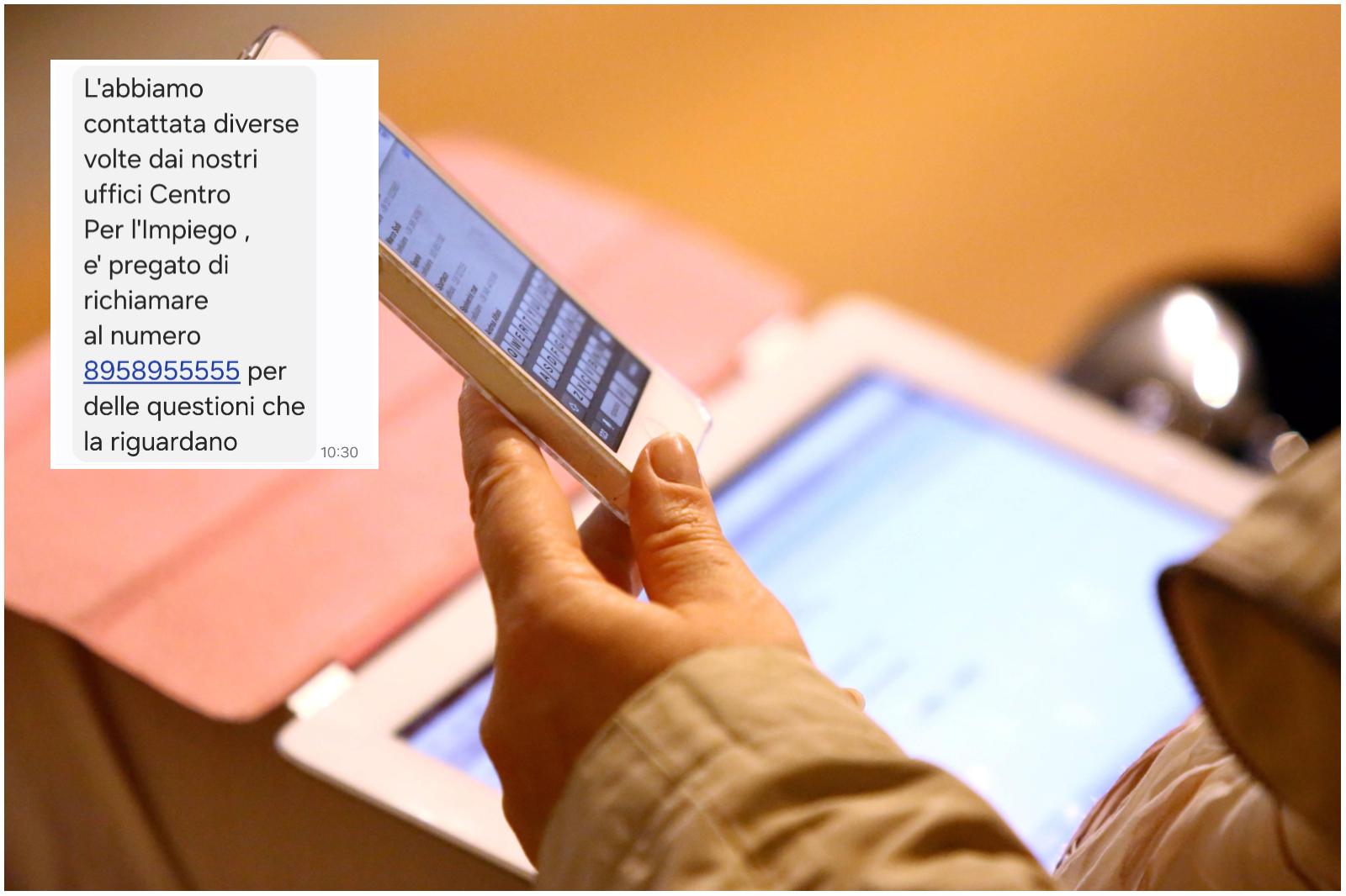 La truffa corre sui cellulari. “Attenzione al falso sms del centro per l’impiego”