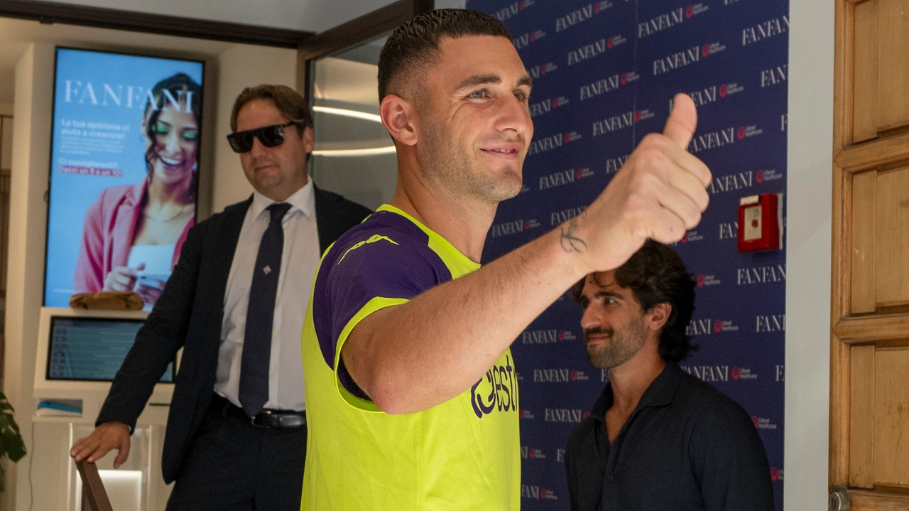 Il nuovo attaccante della Fiorentina, Roberto Piccoli (Fotocronache Germogli)