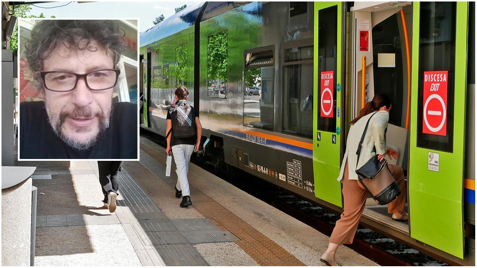 buttato fuori dal treno con mio figlio disabile perché avevo un biglietto della corsa successiva