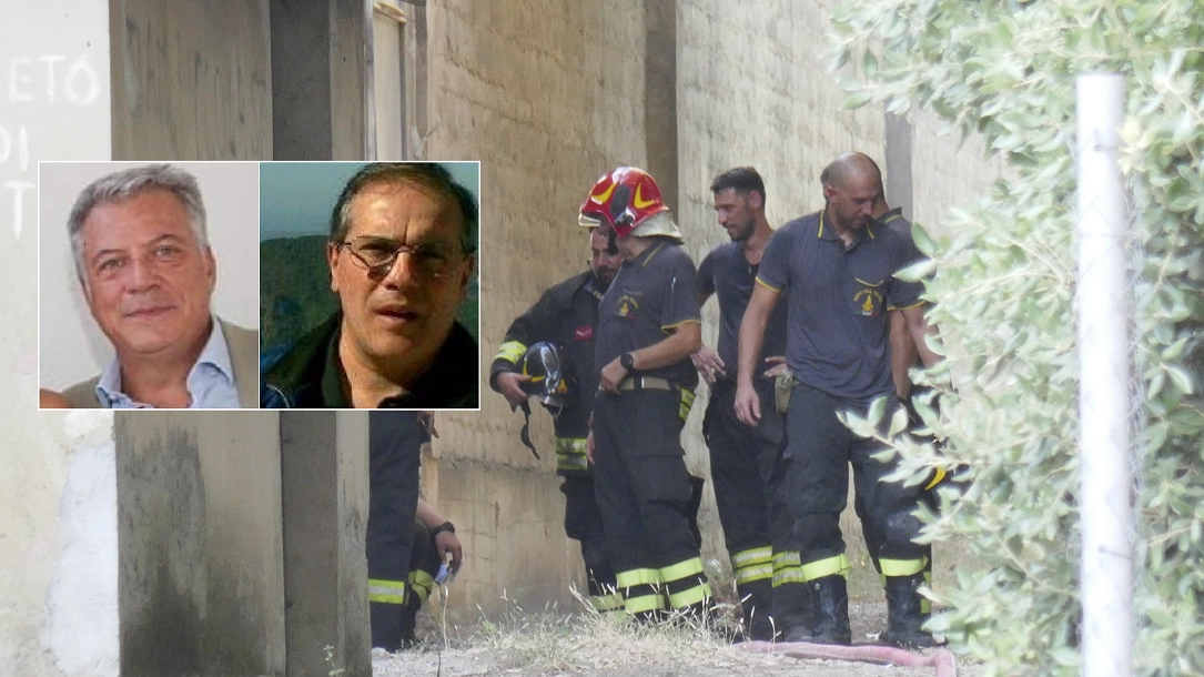 Alessio Lascialfari e Gabriele Paoli, morti nell'incendio al poligono di tiro di Prato (Foto Attalmi)