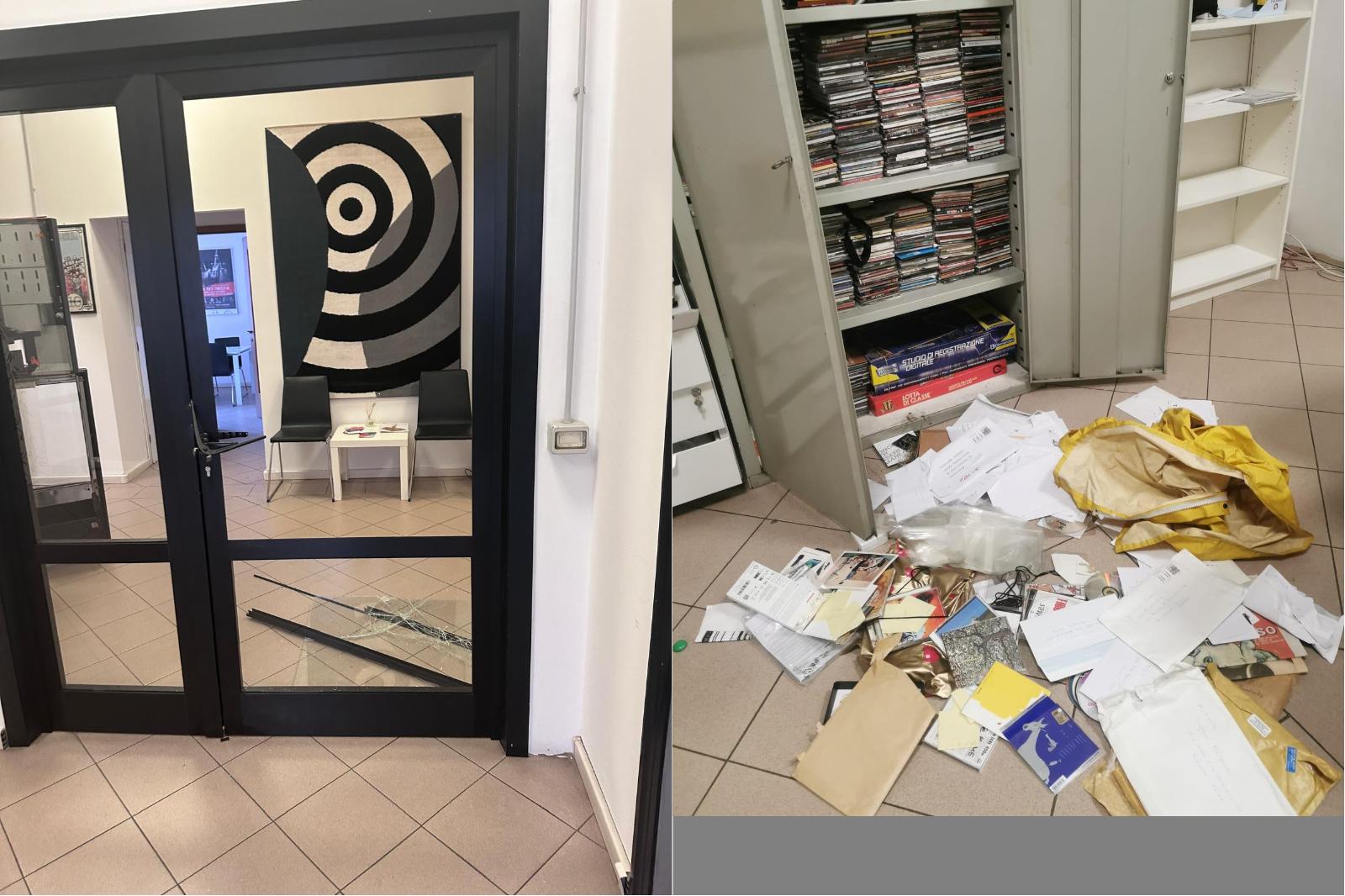 ladri nella sede di controradio a firenze scassinato il portone sono entrati negli uffici e in redazione