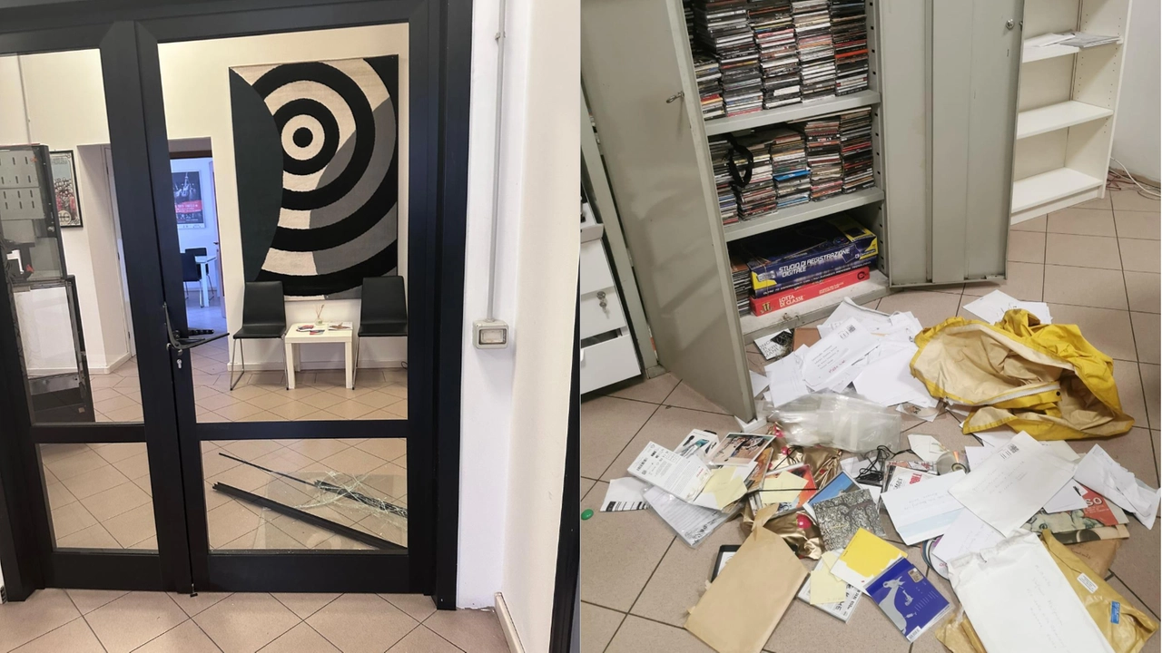 Furto nella sede di Controradio a Firenze, danni da quantificare. Le foto pubblicate sulla pagina Facebook dell'emittente radiofonica Furto nella sede di Controradio a Firenze, danni da quantificare. Le foto pubblicate sulla pagina Facebook dell'emittente radiofonica