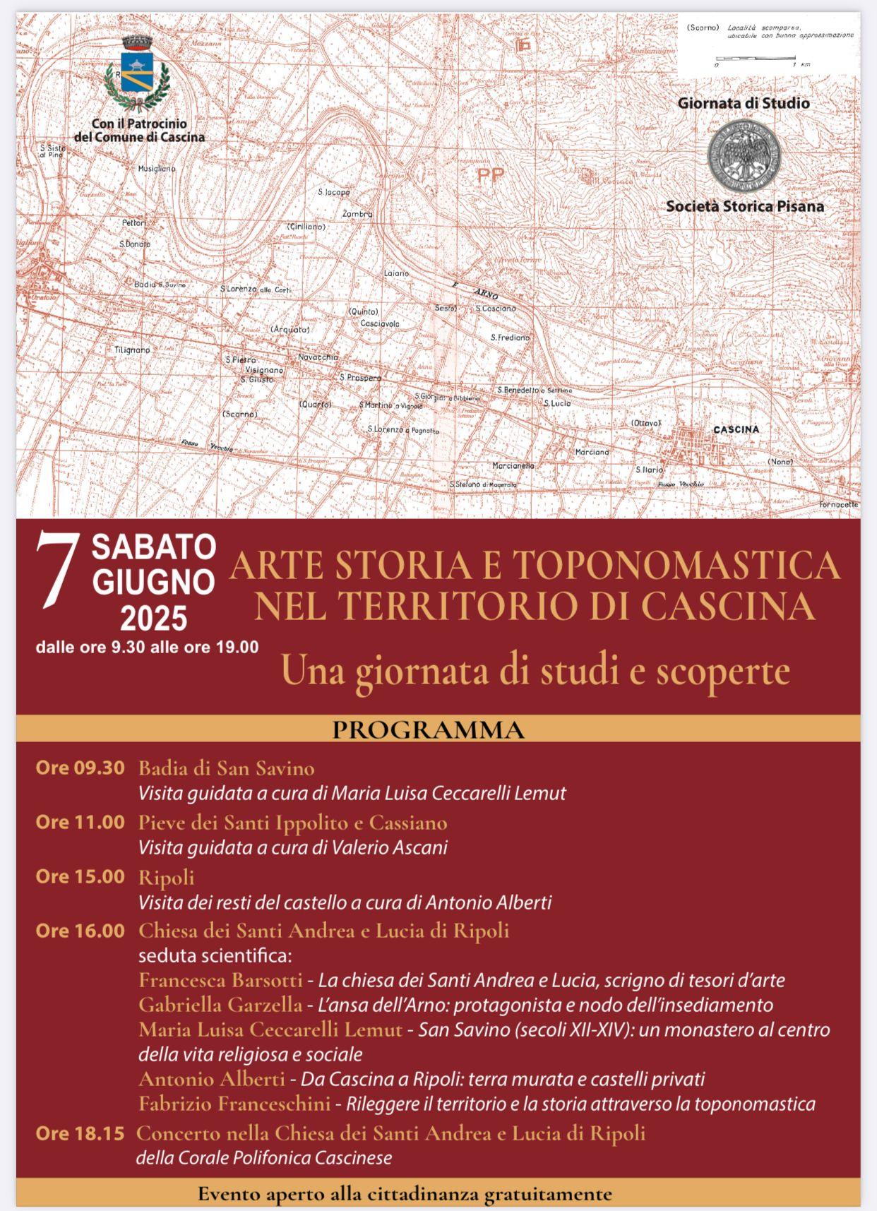 Arte, storia e toponomastica nel territorio di Cascina