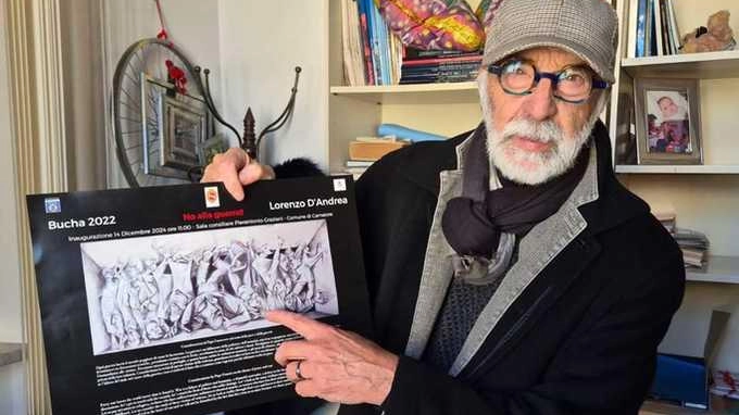 Il pittore presenterà oggi la sua speciale opera in memoria delle vittime di ogni conflitto . Il pittore presenterà oggi la sua speciale opera in memoria delle vittime di ogni conflitto .