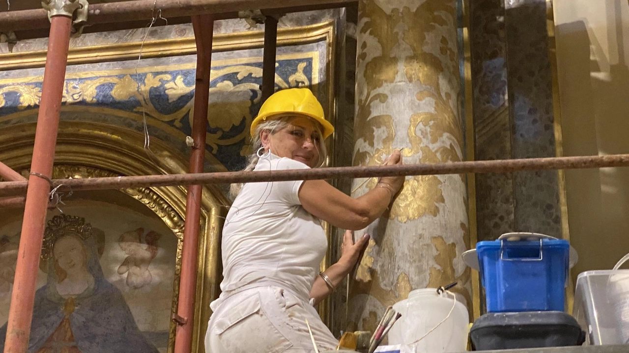 La restauratrice perugina Carla Mancini ha già effettuato uno studio preliminare sull’edicola da recuperare La restauratrice perugina Carla Mancini ha già effettuato uno studio preliminare sull’edicola da recuperare