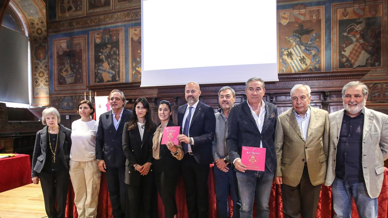 I mecenati con l’assessore Zuccherini I mecenati con l’assessore Zuccherini