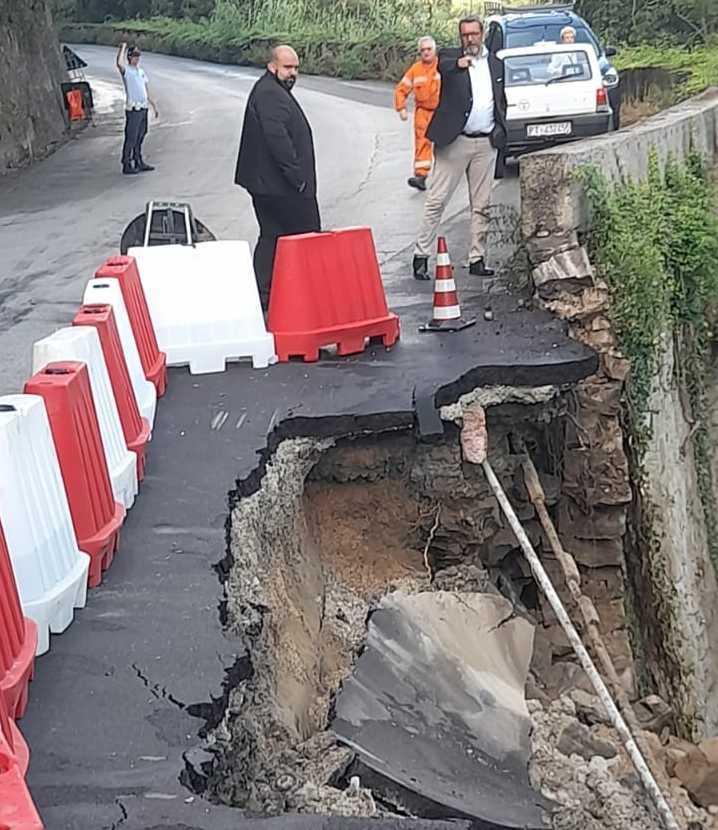 La frana sulla Sp3 Mammianese. È corsa contro il tempo per usare il finanziamento da 635mila euro