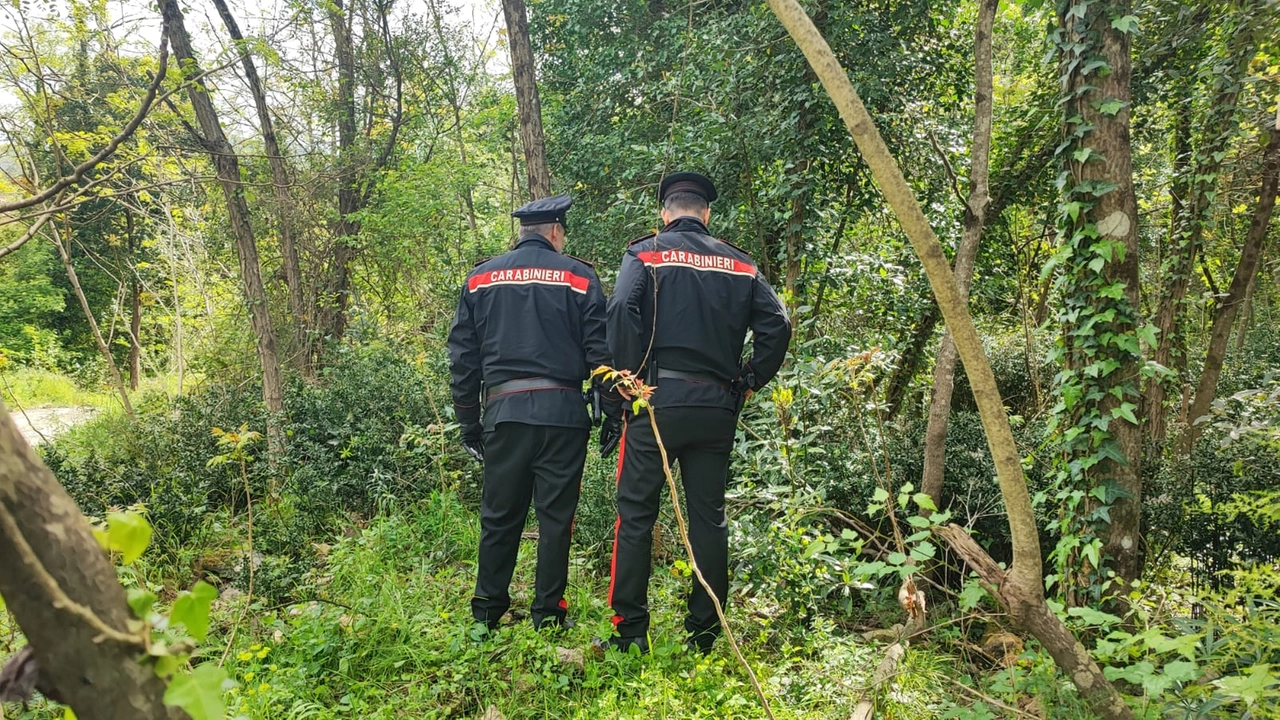 Carabinieri nel bosco di Deiva Marina Carabinieri nel bosco di Deiva Marina