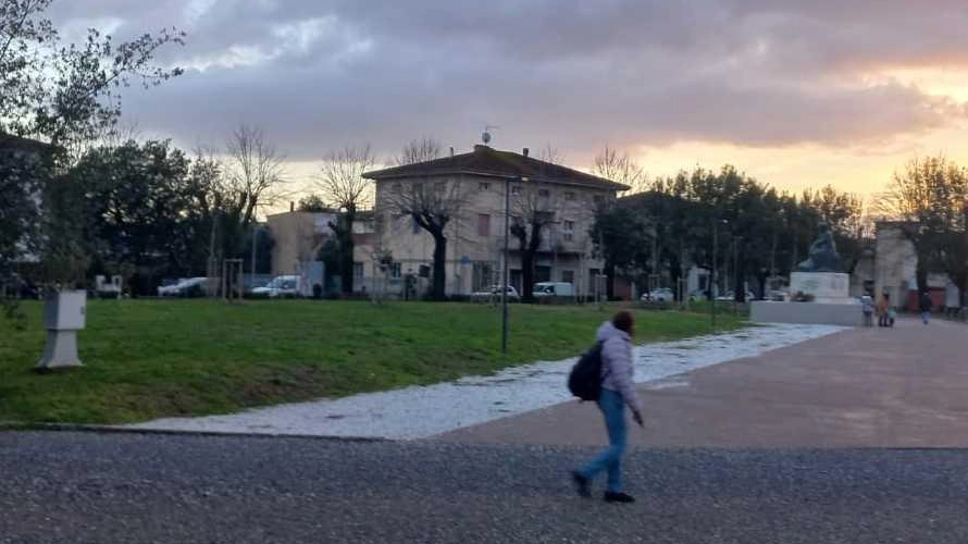 Piazza Garibaldi a Castelfranco I lavori di questo secondo lotto riguardano il quadrante sulla sinistra della foto e i viali interni