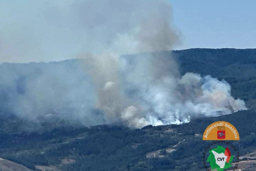 Incendio boschivo Abbadia San Salvatore