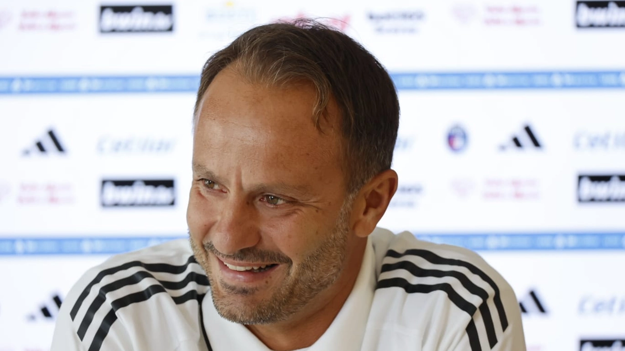 Alberto Gilardino in conferenza stampa (foto Del Punta) Alberto Gilardino in conferenza stampa (foto Del Punta)