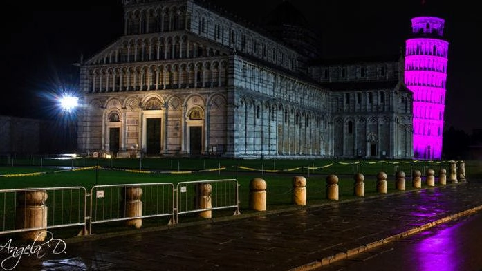 Domani,. molti monumenti. nel mondo, tra cui la Torre di Pisa si illumineranno di viola, simbolo della lotta all’Epilessia Domani,. molti monumenti. nel mondo, tra cui la Torre di Pisa si illumineranno di viola, simbolo della lotta all’Epilessia