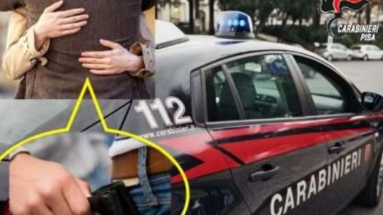 Un esempio di tecnica dell'abbraccio (foto carabinieri) Un esempio di tecnica dell'abbraccio (foto carabinieri)