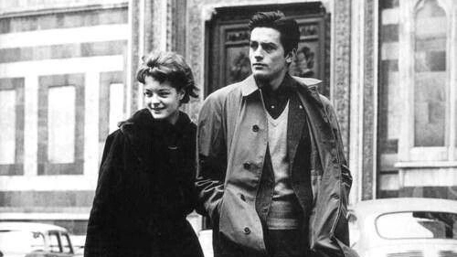 Alain Delon e Romy Schneider a Firenze (foto da Facebook) Alain Delon e Romy Schneider a Firenze (foto da Facebook)