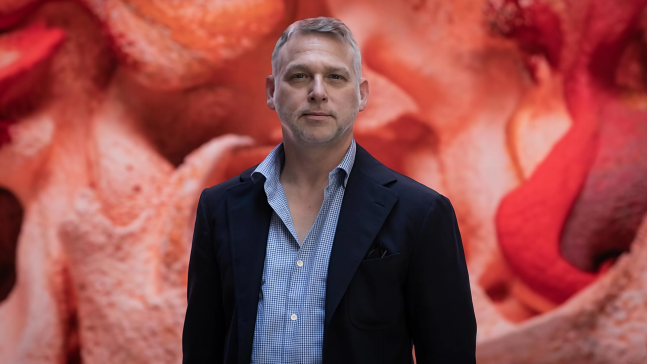 Andy Bianchedi, mecenate di Palazzo Strozzi; in alto Tracy Emin