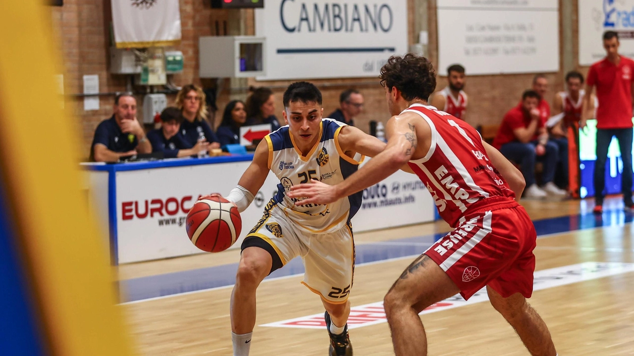 Un’azione di gioco della partita fra Abc Castelfiorentino e Use Computer Gross (Gasperini/FotoCronache Germogli) Un’azione di gioco della partita fra Abc Castelfiorentino e Use Computer Gross (Gasperini/FotoCronache Germogli)