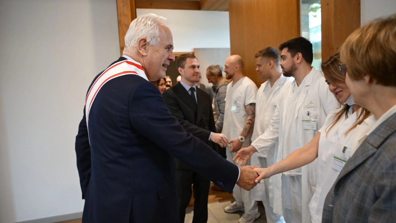 Formazione all'ospedale pediatrico Meyer per 4 medici ucraini. In foto il presidente della Regione Giani che ha siglato l'accordo Formazione all'ospedale pediatrico Meyer per 4 medici ucraini. In foto il presidente della Regione Giani che ha siglato l'accordo