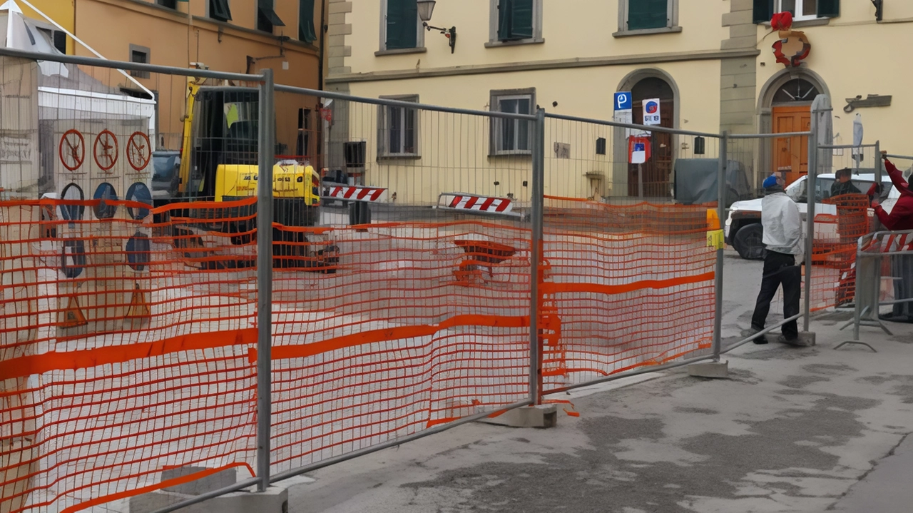 Cantiere in centro storico Cantiere in centro storico