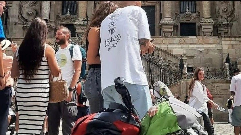 Gli zaini dei pellegrini