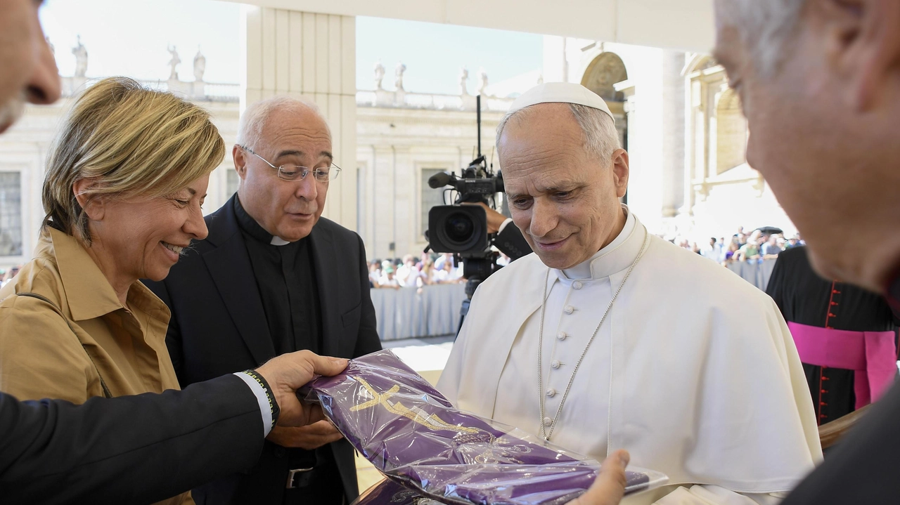 L’incontro ieri mattina in Vaticano Foto Vatican Media