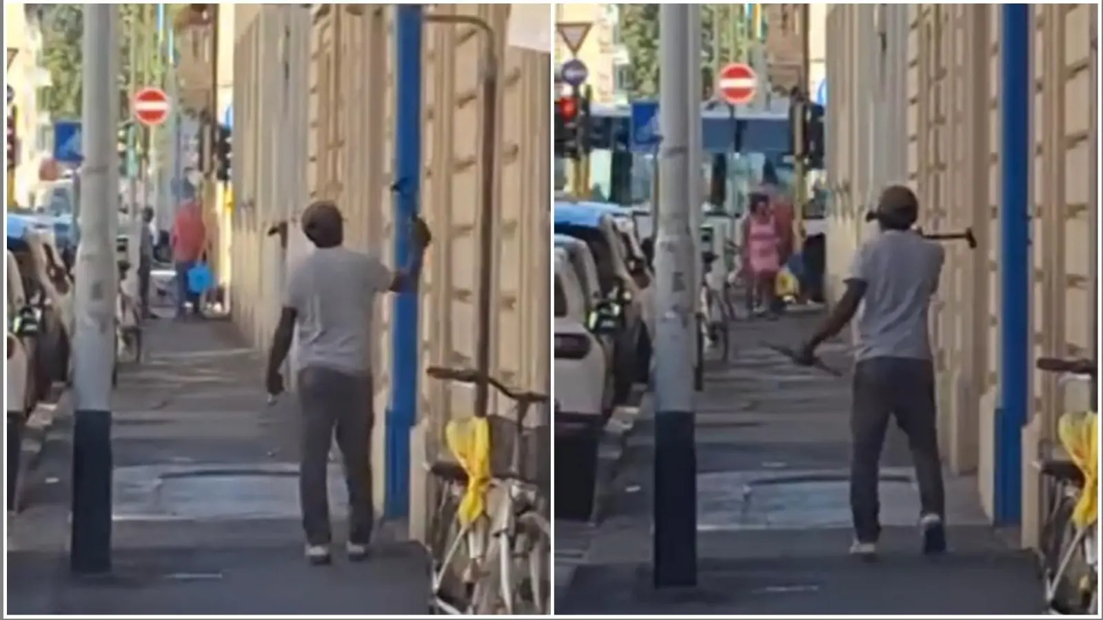 Firenze, un uomo in giro per la città con un martello in mano: “Ubriaco e pericoloso”