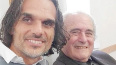 Don Evaristo Masini con l’ex sindaco di Gambassi, Paolo Campinoti (foto da facebook)