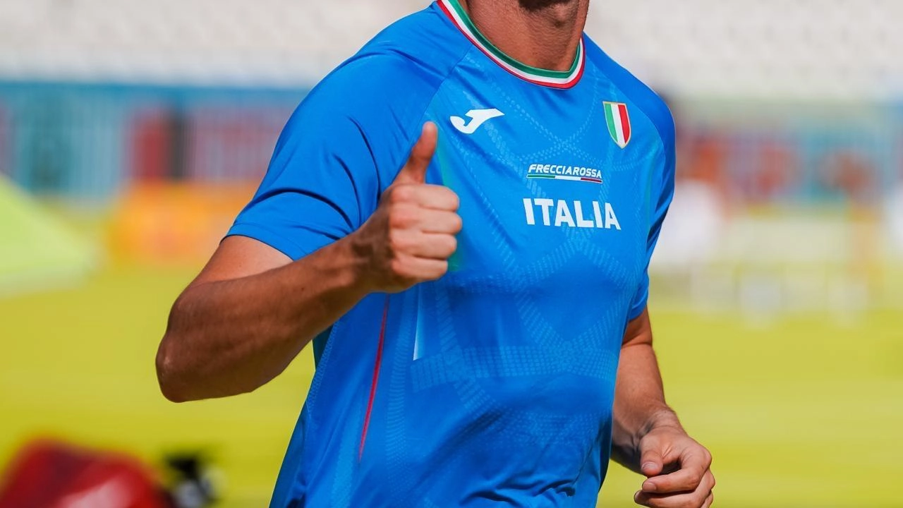 Il velocista apuano Samuele Ceccarelli Il velocista apuano Samuele Ceccarelli