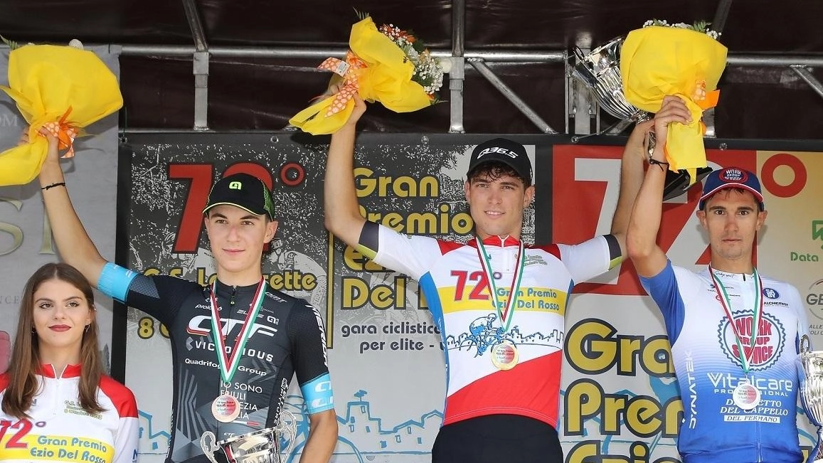Il podio dell’edizione 2023 del Gran Premio Ezio Del Rosso