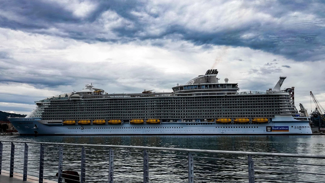 Una nave da crociera all’ormeggio al molo Garibaldi (. foto di repertorio Una nave da crociera all’ormeggio al molo Garibaldi (. foto di repertorio