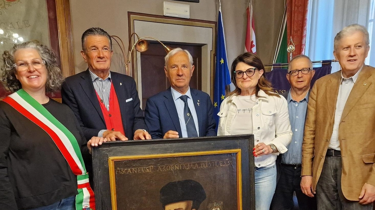 Il ritratto che raffigura Ascanio della Corgna è stato presentato ieri mattina a Panicale Fa parte della Collezione Mariottini Il ritratto che raffigura Ascanio della Corgna è stato presentato ieri mattina a Panicale Fa parte della Collezione Mariottini
