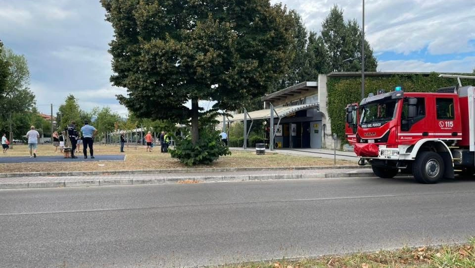 I vigili del fuoco in azione