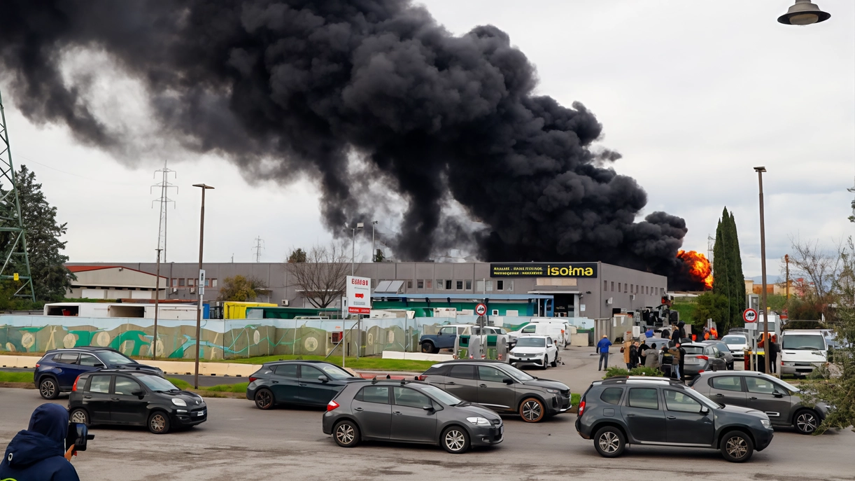 La colonna di fumo dopo il tragico scoppio al deposito di carburante Eni dello scorso 9 dicembre (FotocronacheGermogli) La colonna di fumo dopo il tragico scoppio al deposito di carburante Eni dello scorso 9 dicembre (FotocronacheGermogli)