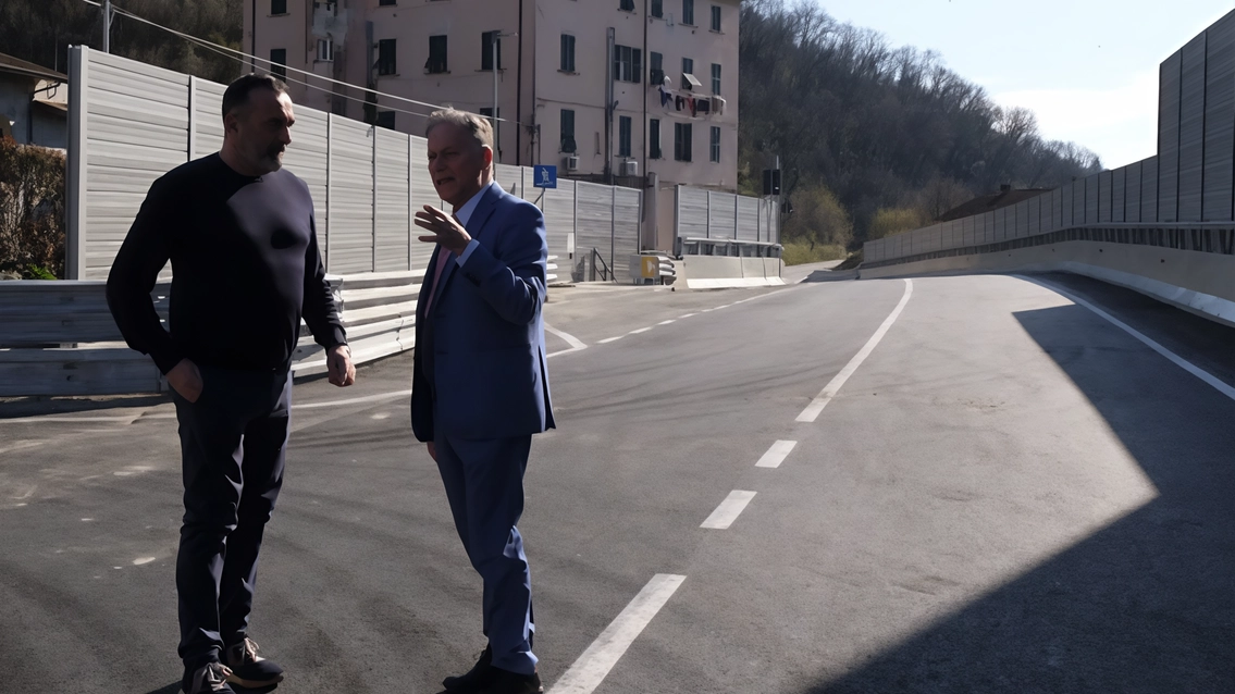 Sopralluogo del sindaco di Aulla Roberto Valettini e del vice Roberto Cipriani