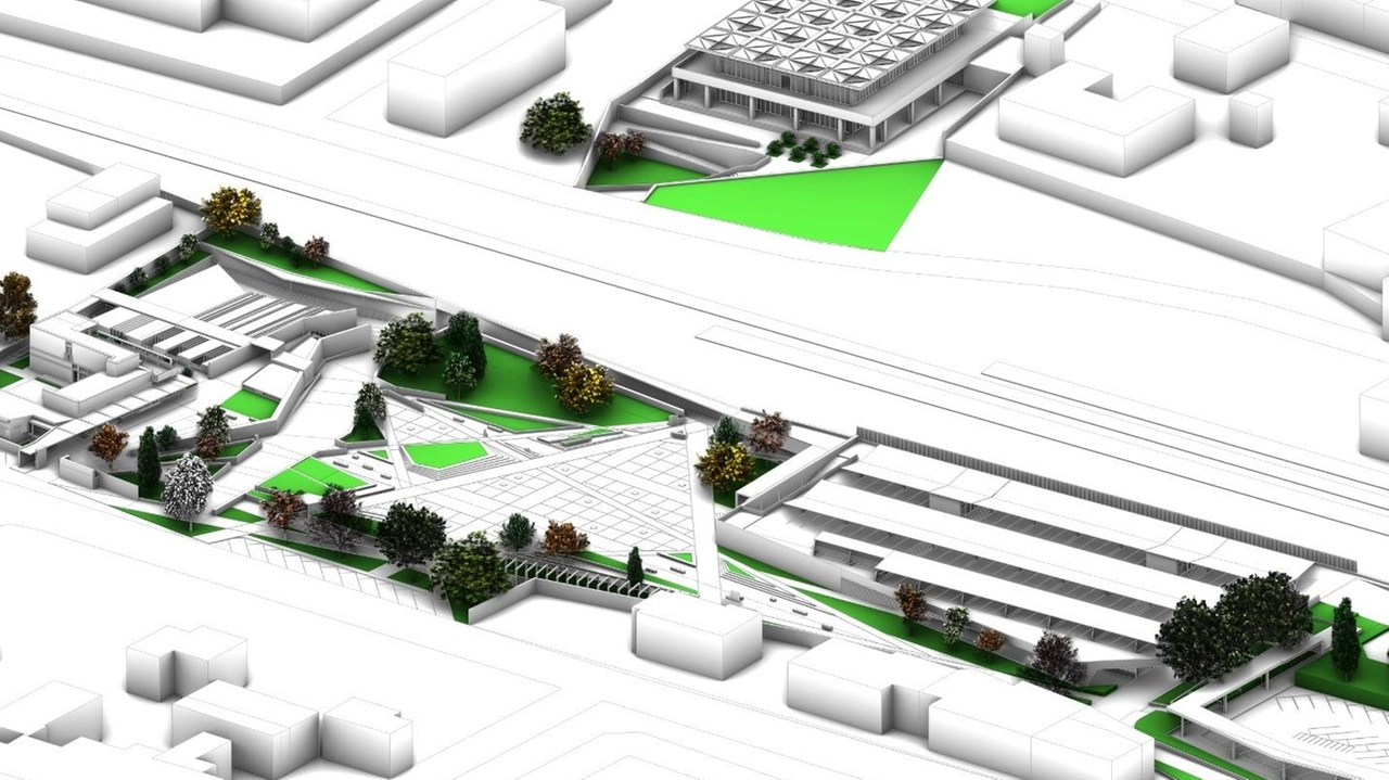 L’idea è di un nuovo sottopasso pedonale tra l’area sterrata e il Museo Mitoraj. Giardini e 300 posti auto L’idea è di un nuovo sottopasso pedonale tra l’area sterrata e il Museo Mitoraj. Giardini e 300 posti auto