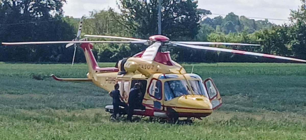 Incidente in moto: grave a 42 anni. Soccorso dal Pegaso, ora è a Siena