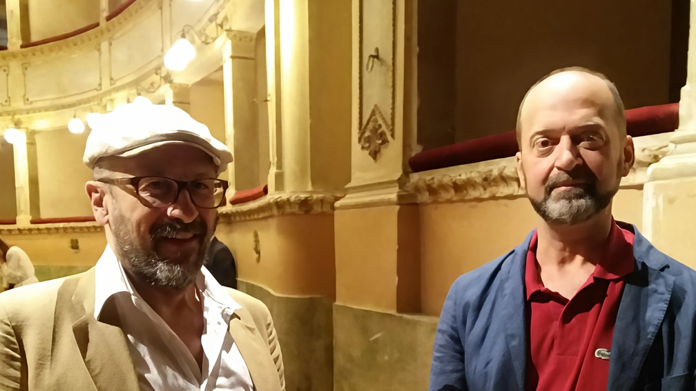 Andrea Merendelli e Paolo Pennacchini, autori di Tovaglia a Quadri. sono in lizza per il premio Ubu